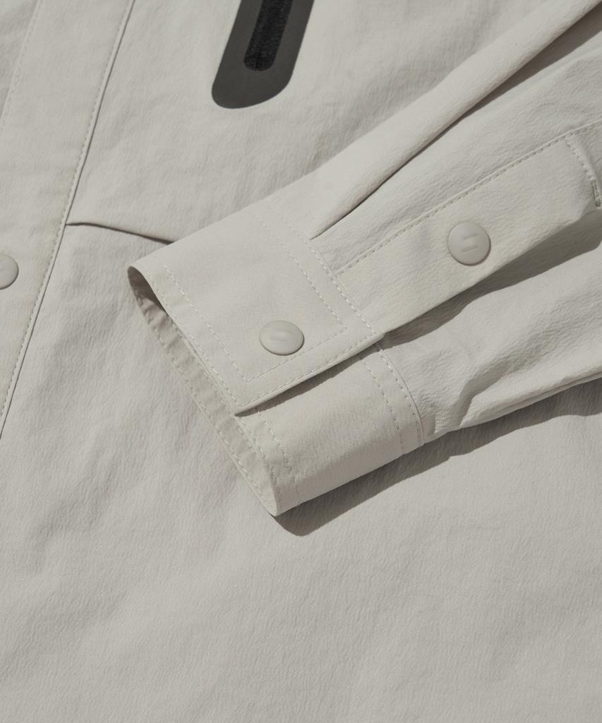 Welteoigseupelimeonteu Reflective Pocket Shirt Jacket_Light Gray_Wcl016