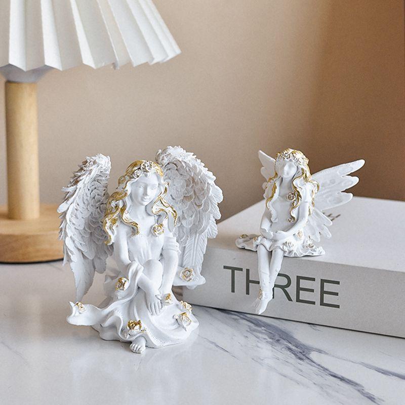 Light luxury flower fairy ornament angel character elf sculpture ornament living room home entrance room bedroom ornament