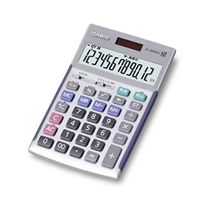 Casio Professional Calculator 12 Digits Verification Function Just Type Silver JS-20WKA-SR-N Green Purchasing Law Compliant Eco Mark Certified Office
