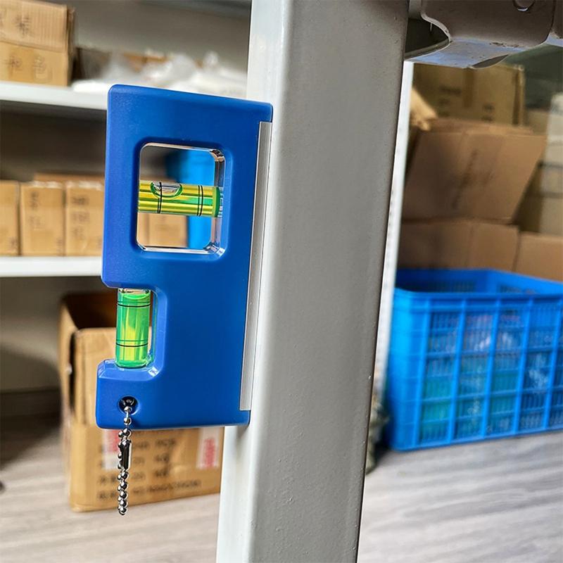 Hochpräzise transparente Mini-Wasserwaage mit magnetischer Libelle in zwei Richtungen
