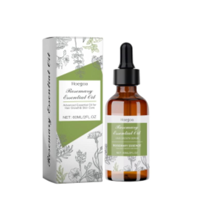 Hoegoa Rosemary Hair Care Essential Oil, Repair Damaged Hair, Nourish Scalp, Strengthen Hair And Improve Split Ends