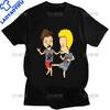 T-shirt Kawaii Beavis and Butthead Novità Divertenti Grafiche Cartoon T-shirt Uomo Abbigliamento Casual Estate Uomo T-shirt Oversize