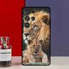 Lion Alpha Male Cub Case For Samsung Galaxy S22 S23 S21 Ultra S20 FE Note 20 Ultra S8 S9 S10 Note 10 Plus Cover