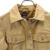Gap Old Cowhide Leather Trucker Jacket XS Beige Women Used