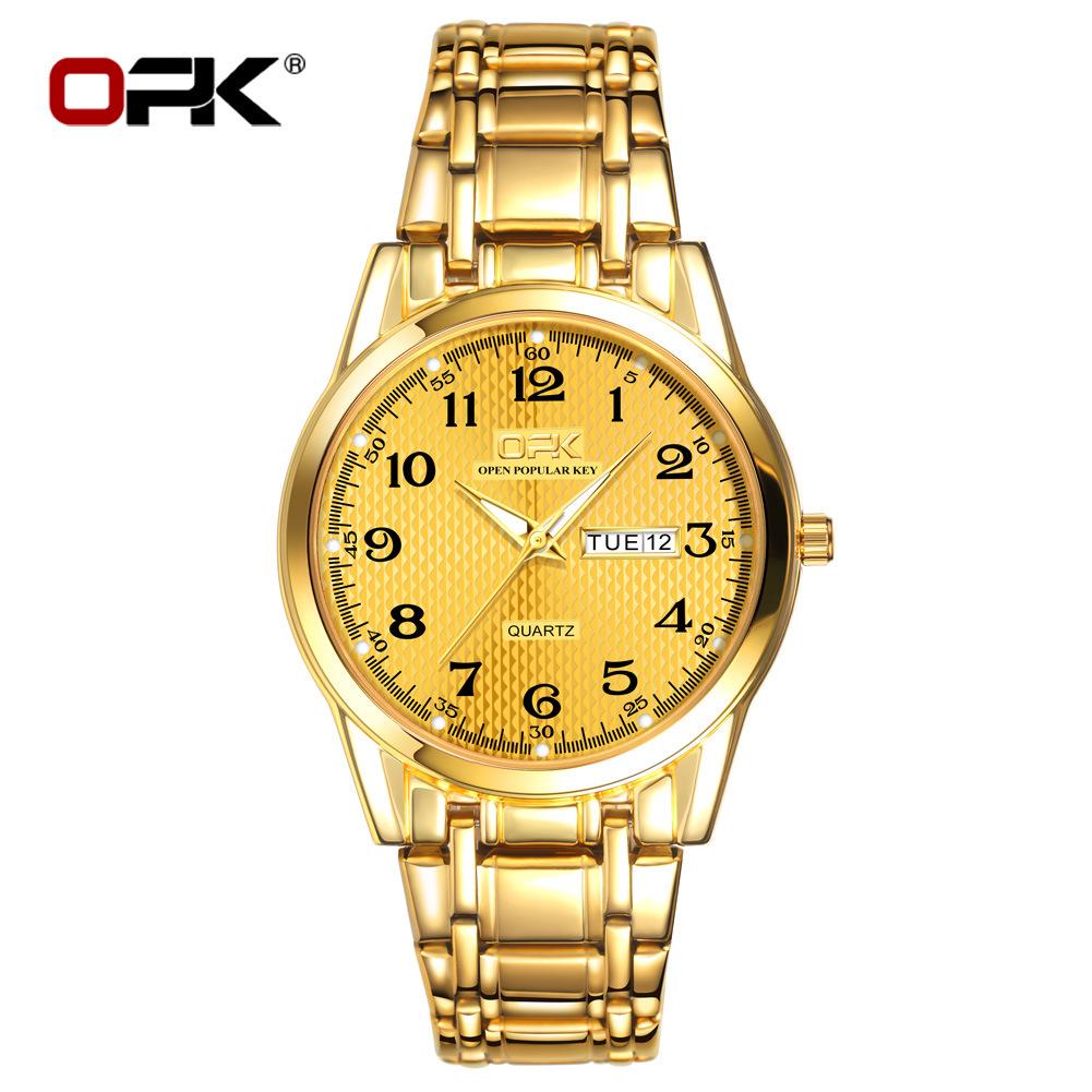 OPK Men's Double Calendar Quartz Watch - Douyin Hot Seller