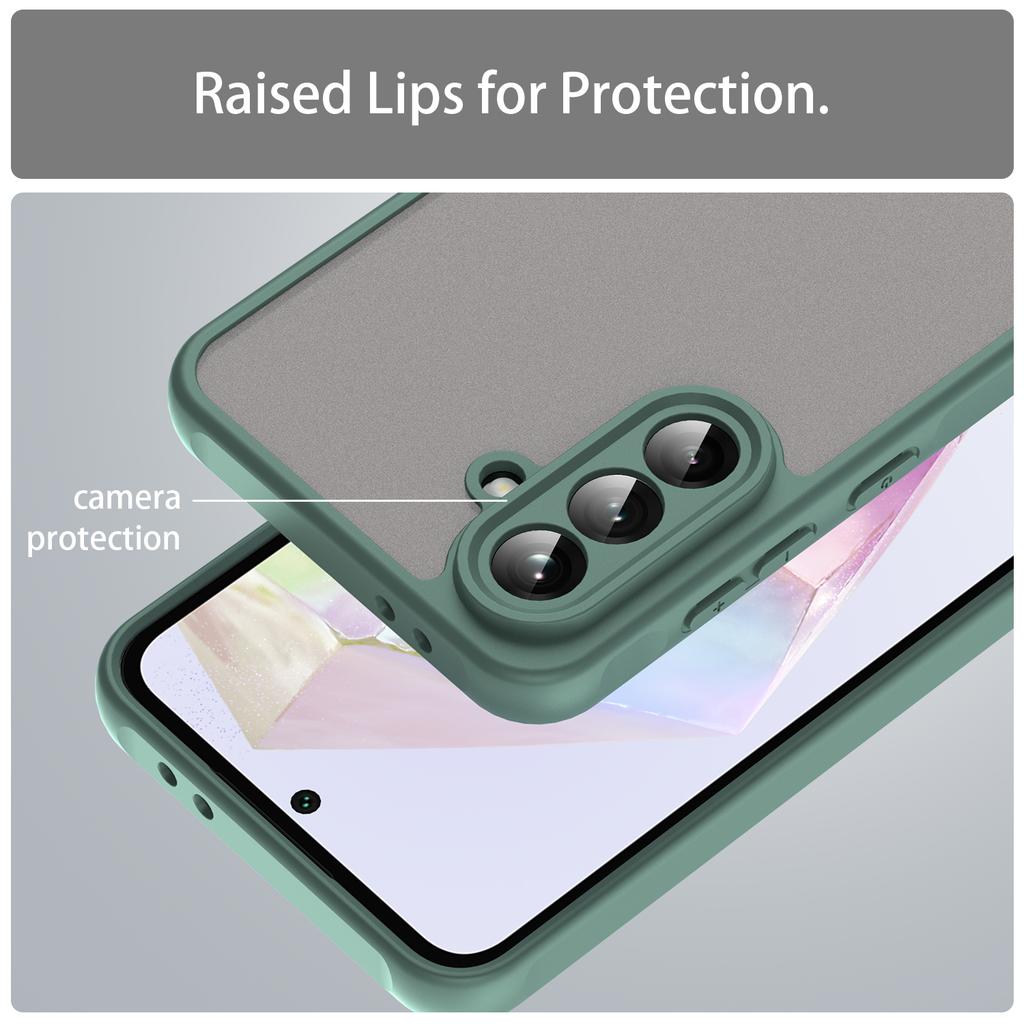 Etui do telefonu Samsung Galaxy A56 5G Odporne na upadki Poduszki powietrzne Matowe Półprzezroczyste PC + TPU Tylna pokrywa