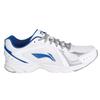 Li Ning Cushioning Breathable Abrasion Resistant Slip Resistant Low top Running Shoes Men's White Blue Gray ARBJ055-1