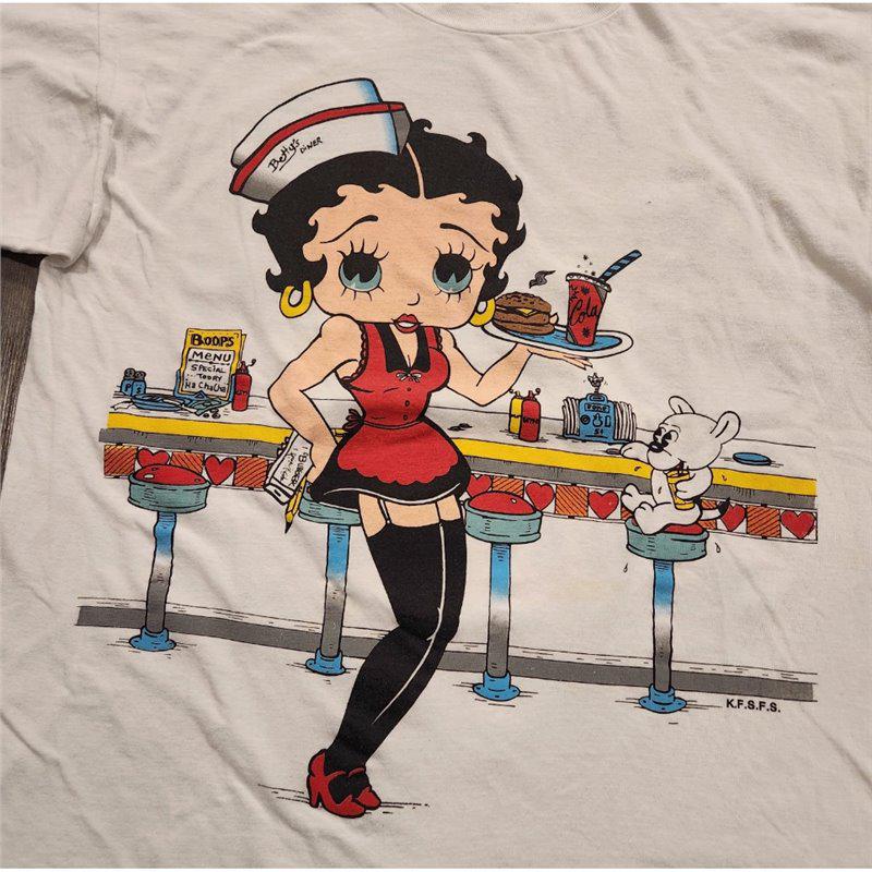 

WHO CARE Retro Anime Princess Betty Cute Style Fun T-Shirt XXXL