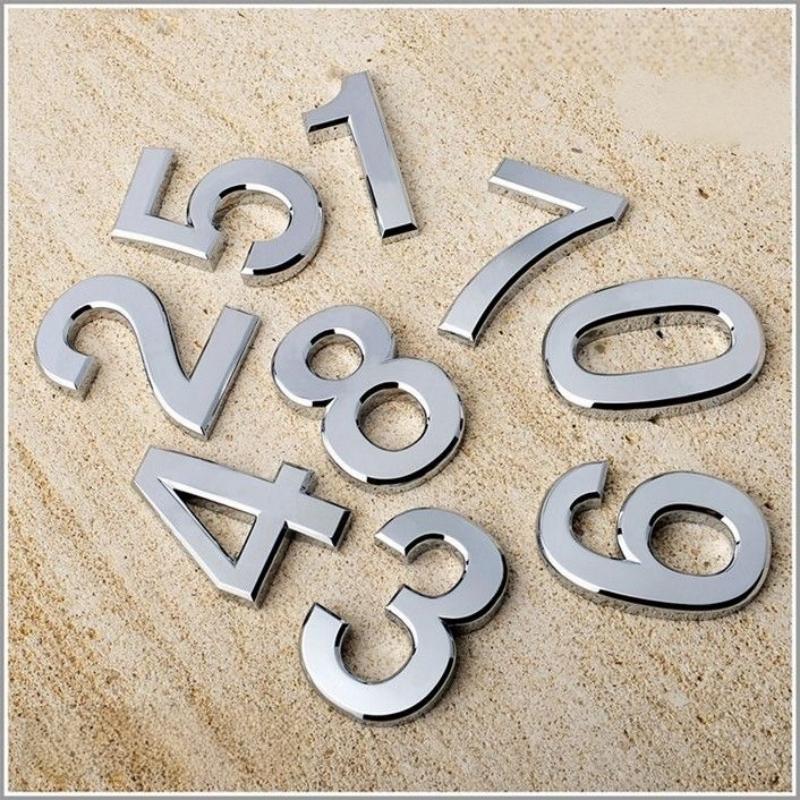 Autostickers 3D metaal decoratieve autostickers Gepersonaliseerde DIY letter- en cijferwijzigingen voor carrosserie achterklep