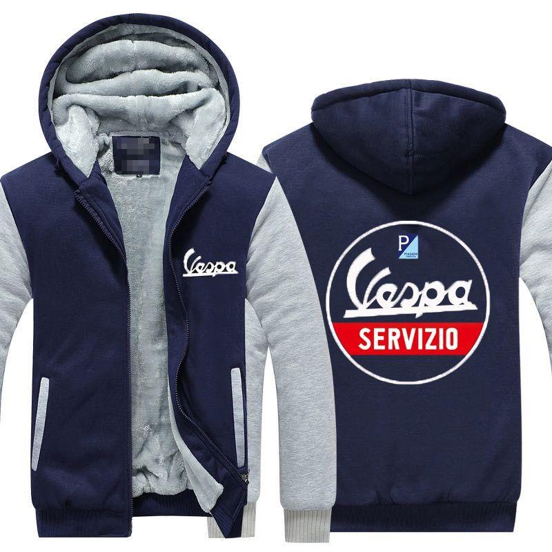 

Thicken Warm Mens Hoodie Jacket Winter Fleece Coat Sweatshirt Pullover S5xl Navy&Gray,XL