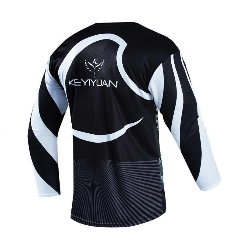 Personalized Skull-headed Downhill Suit Breathable Quick-dry Mountain Cross-country Motorcycle Riding Long-sleeved T-shirt Bicycle Shirt