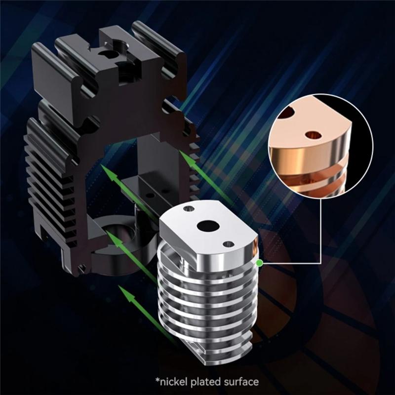 Top Deals For Creality Ender-3 V3 SE/KE Heating Block Kit-60W 0.4Mm Quick-Swap Nozzle Kit 3D Printer Replacement Parts