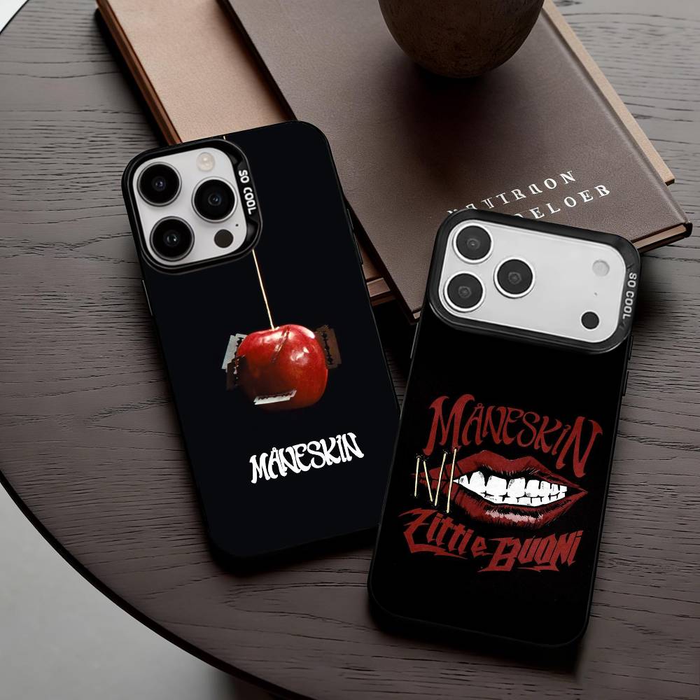 M-Maneskin-N D-Damiano David Phone Case For iPhone17,16,15,14,13,12,11 Plus,Pro Max Candy Silver Plated Inside Cover