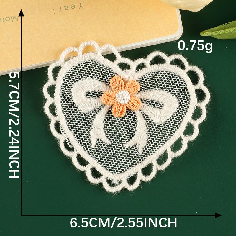 Duoku Original Embroidery Label Hair Accessories Accessories Lace Embroidery Sticker Diy Patch Clothing Accessories Cloth Label Cloth Sticker