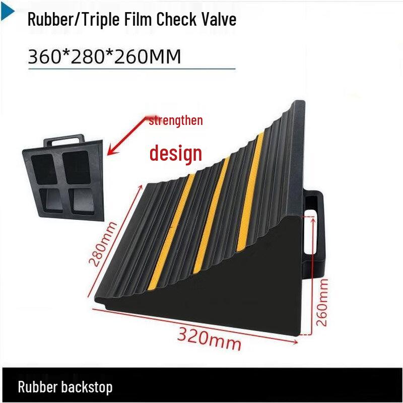 Brangdy Triangle Rubber Wheel Chocks for Large Trucks