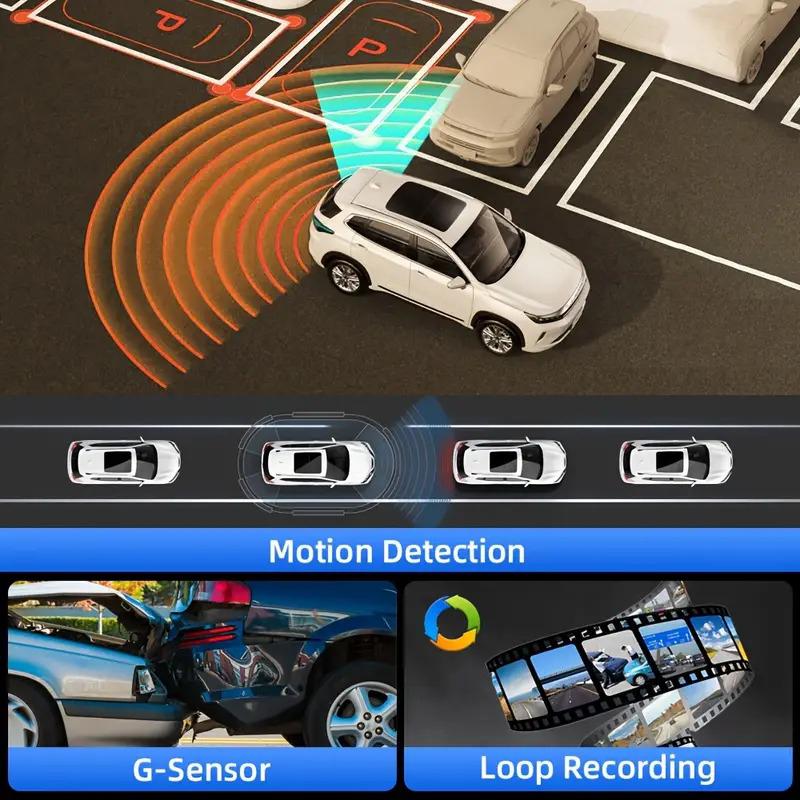 Car Dvr WIFI Video Recorder Dashcam 3 Channel 1080P Dash Cam for Cars GPS Rear View Camera for Vehicle Black Box Car Accessories