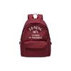 Li Ning Sports Lifestyle Serie Dragkedja Mode Bokstavstryck Miljövänlig Polyester Sportryggsäck Unisex Ryggsäck Cykel-Röd ABSU183-3
