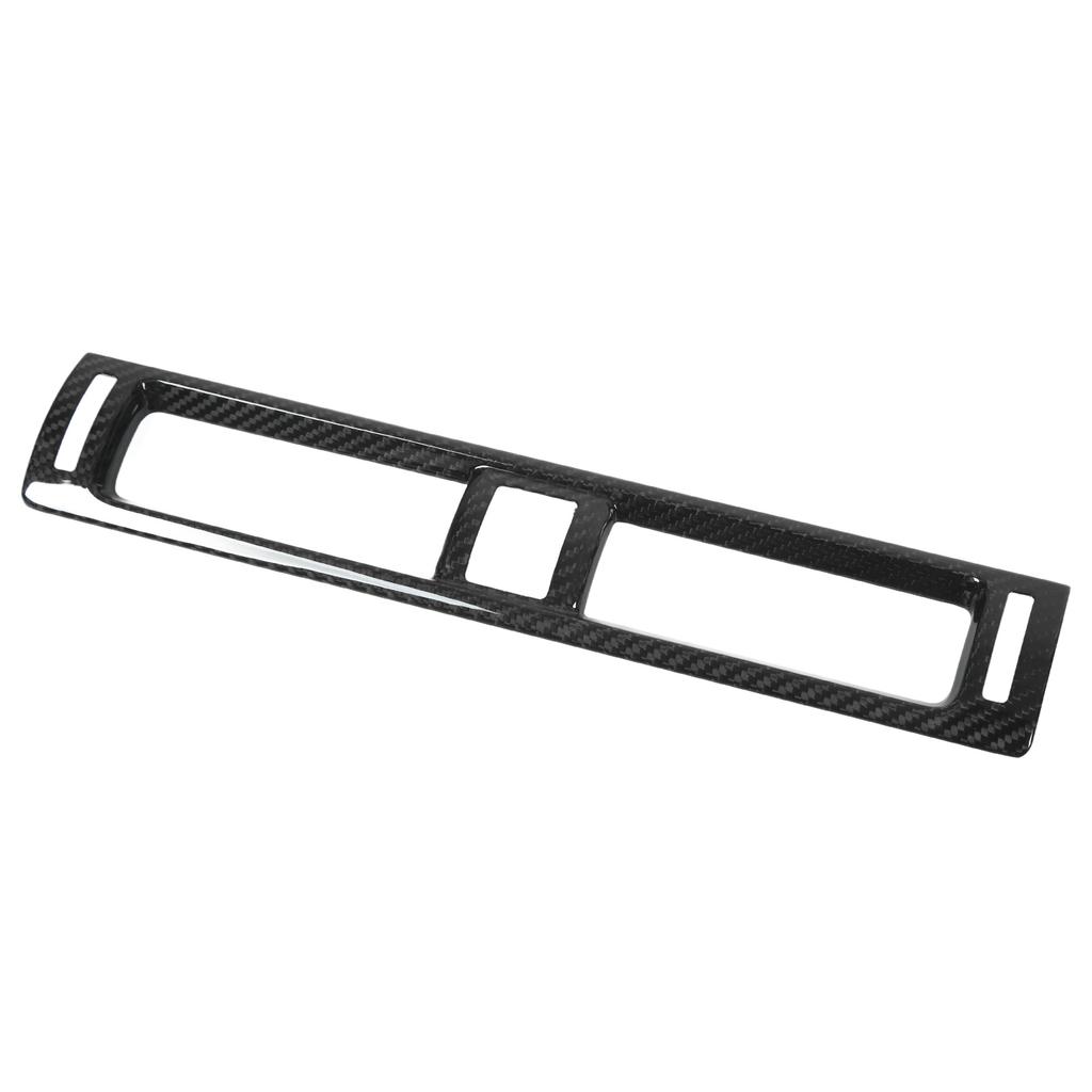 Center Console Air Outlet Cover Carbon Fiber Dashboard AC Vent Decoration Trim Sticker Replacement