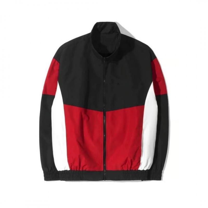 2026 Color Block Stand Collar Mens Sport Casual Jacket Fashion Outerwear