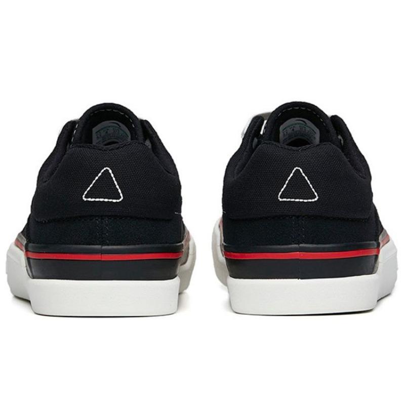Anta Aoli women low-top skate shoes black white wear-resistant 122238014-3