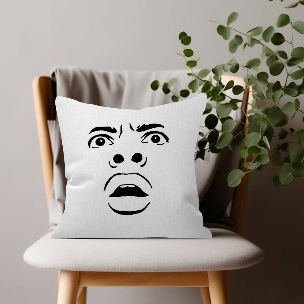 Creative Man Face Cushion Cover Inspired Decorative Pillow Sofa Home Decor Case Pillow Cases