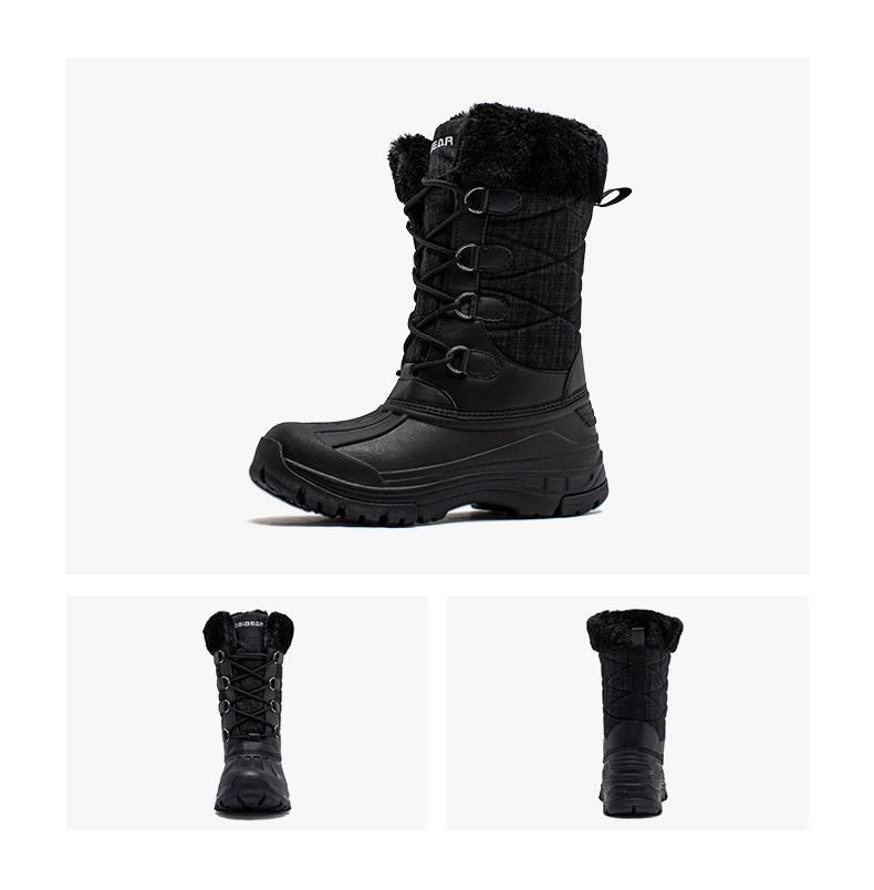 Habibear Men's Winter Outdoor Snow Boots - Plush, Warm, Big Head Design