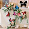 10-50pcs Butterflies Decoration Stakes Waterproof Colorful Whimsical Butterfly Stakes Ornaments Garden Yard Home Party Decor