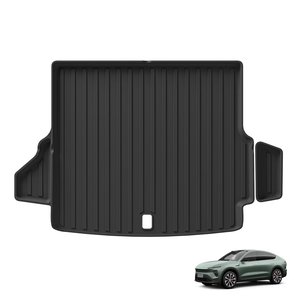 Smabee Left Drive for Nio EC7 2023 TPE Car All -Weather Floor Mats Trunk Pad Foot Mat Cargo Liner Waterproof Accessories Black