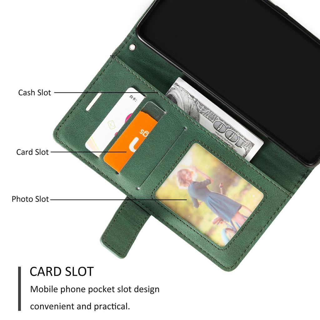 Etui do Samsung Galaxy XCover7 Pro z wytłoczonymi liniami, zszywane PU, portfel, pokrowiec na telefon z paskiem na nadgarstek