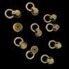 10 Pieces Rivet Back Screw Stud Connector for Wallet Chain Hardware