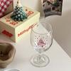 French Vintage Elegant Christmas Tall Glasses Ins Atmosphere Wine Glasses Champagne Glasses Juice Glasses, Gifts