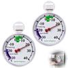 MMMonyHar Freezer Thermometer for RVCampervan Refrigerator, Suction Cup Type Food Cryometer -30℃~40℃, Automatic Sensing Physical Measurement,