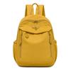 Schoolbag1011 Casual Ladies Backpack Travel Lightweight Simple Nylon School Bag Solid Color Large Capacity Travel Backpack