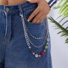 Delicate Accent Design Metal Keychain Lightweight Bag Charm Decorative Gift for Bags and Jeans