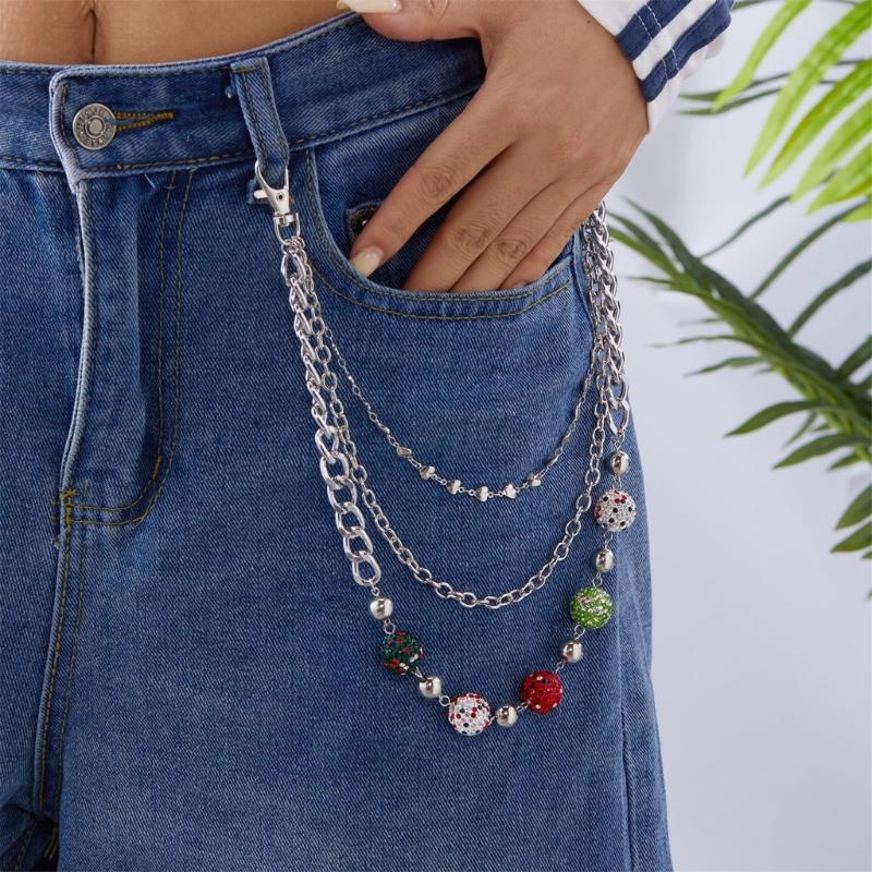 Delicate Accent Design Metal Keychain Lightweight Bag Charm Decorative Gift for Bags and Jeans
