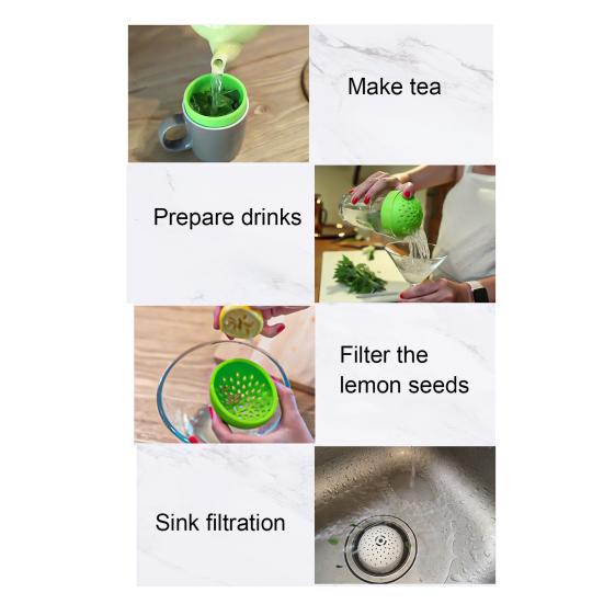 7,5CM Silikon Burkavlopp Matkvalitet Multifunktionell Snabbdränerande Mini Burkfilterlock Konserverad Mat Sil Köksredskap