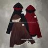 Xiao Wang's Winter Loose Fit Plus Size Half-Zip Layered Hooded Sweatshirt