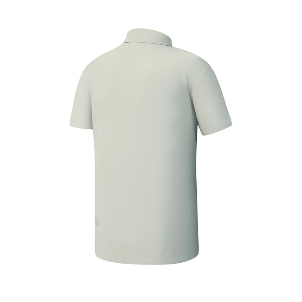 FILA Golf Series Breathable Comfortable Versatile Cool Touch Polo Shirt Men tops Cloud-Gray A11M625156FDY