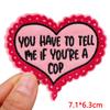 Pink Letter Patch DIY Summer Vibes Embroidered Patches Iron On Patches For Clothing Thermoadhesive Patches Cartoon Sew Bagdes