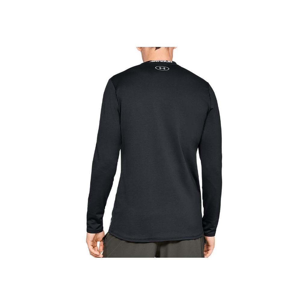 Under Armour Dry Fit Stretch Crew Neck Long Sleeve T-Shirt Men Tops Black 1332491-001