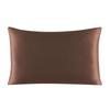 One Side 100% Mulberry Silk Pillowcase with Hidden Zipper Solid Color Pillow Case for Sleep and Skin Care