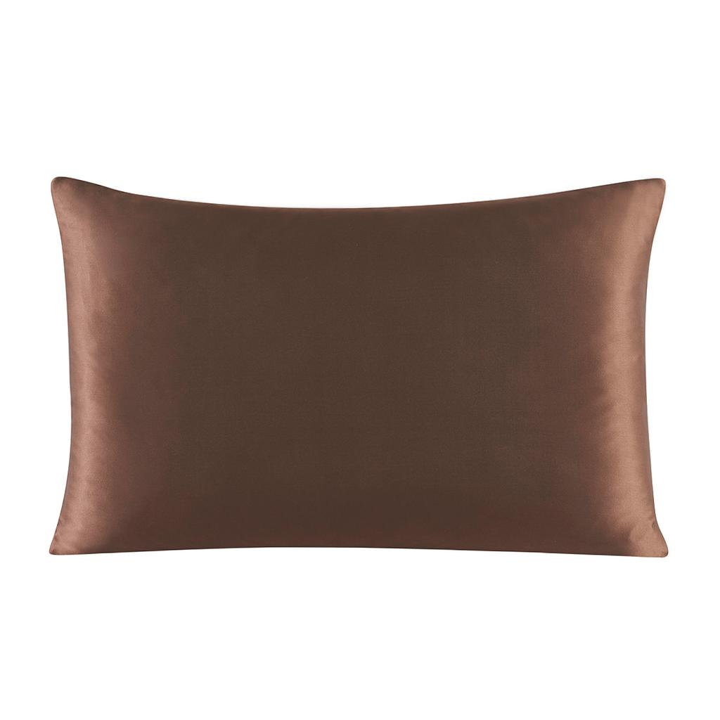 One Side 100% Mulberry Silk Pillowcase with Hidden Zipper Solid Color Pillow Case for Sleep and Skin Care