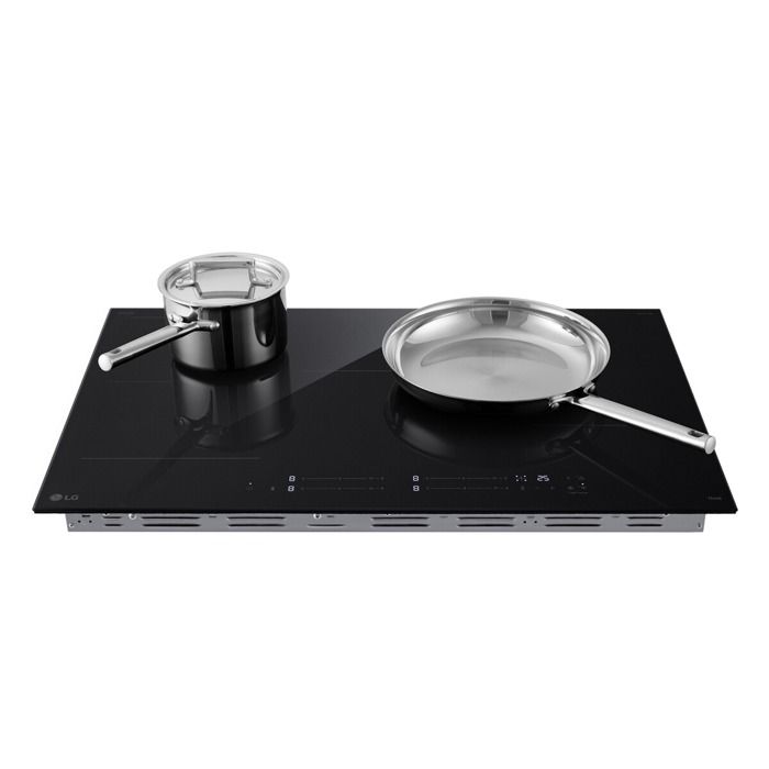 Induction Hob - LG - 4 Burners - Flex Zone - 7400W - Width 80 Cm - Black