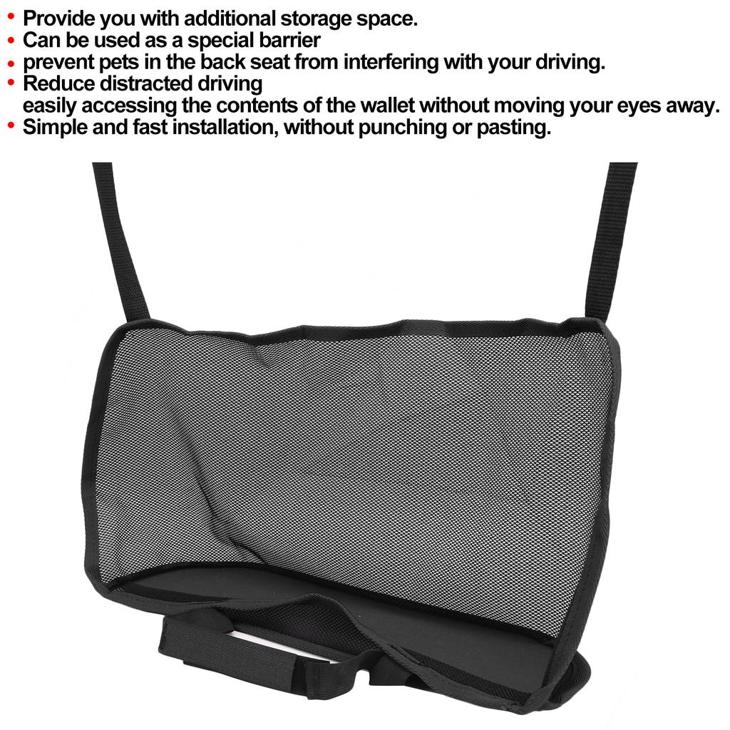   Car Net   Holder Between Seats Mesh Storage Bag Pet Barrier Auto Interior Accessories
