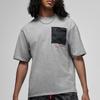 Nike T Shirts Men's Gray Crew Neck Moderate Straight Fit DM3103-010