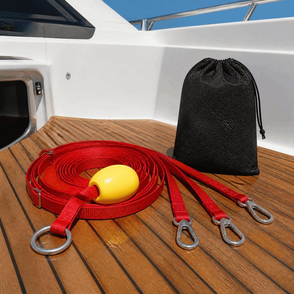 316 Stainless Steel Boat Tow Strap High Strength Polyester Boat Tow Rope Boat Towing Bridle  Boat