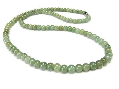 Jade Necklace Jadeite Genuine Jade Approximately 5mm Stronger Than Natural Stone Gotoku Amulet [Ishigai]