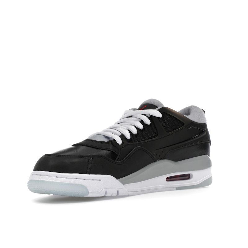 Air Jordan 4 RM Black Metallic Men Sneakers Fire-Red Wolf-Grey White HV5184-010