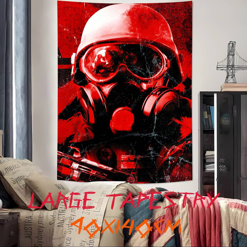 Fashion Roleplaying Adventure Gaming Cool Metro Exodus Serise Tapestry Decoration Bedroom Dormitory Background Cloth Tapestry