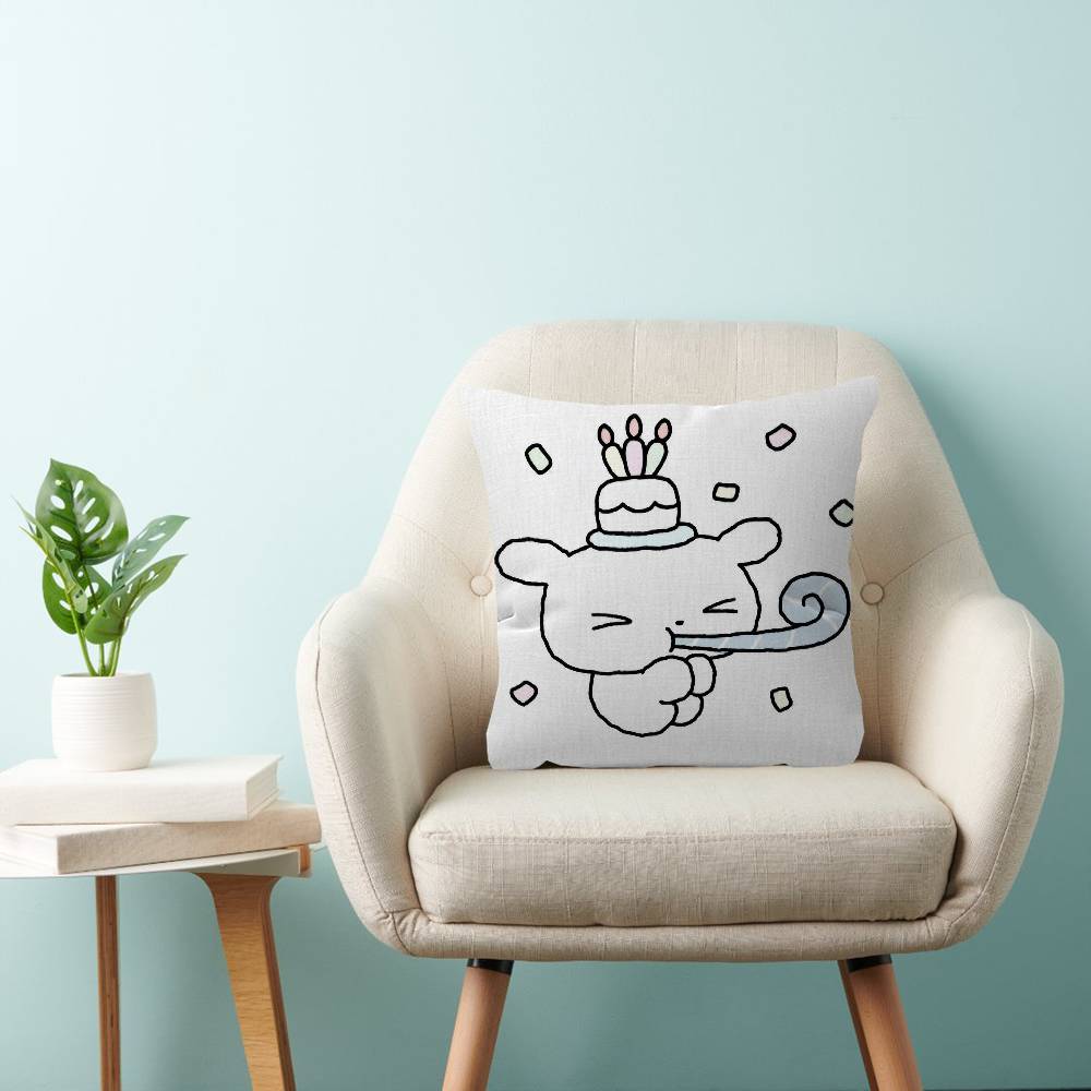 Cartoon U-Ujin Cushion Cover Pillowcase Upholstery Sofa Throw Pillow Home Decor Pillowcas